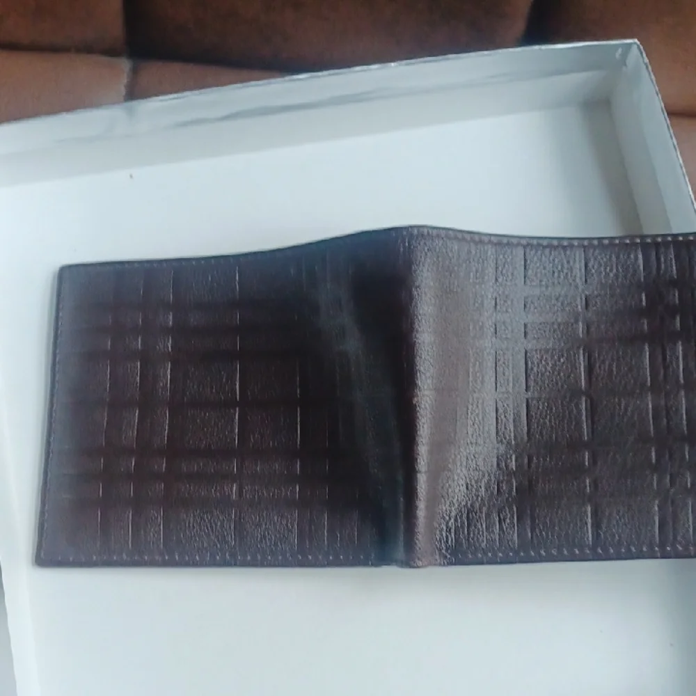 Burberry Dark Brown Leather Card Holder